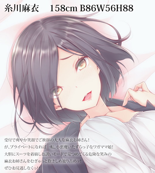 宵嫁葛籠 きれいなお姉さんが好きです！ 抱き枕カバー【セパレート仕様】 画像1