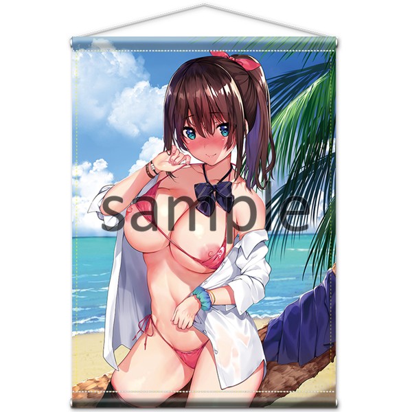 【四次】【魔太郎】描き下ろし’常夏の誘惑ビキニ’B1タペストリー 画像1