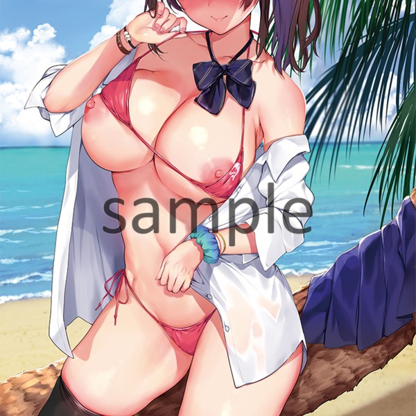 【四次】【魔太郎】描き下ろし’常夏の誘惑ビキニ’B1タペストリー 画像3