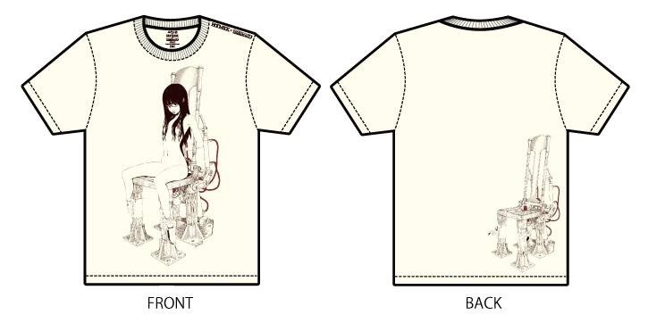 【思春期マーブル】みかんR チェアTシャツ Lサイズ 画像1
