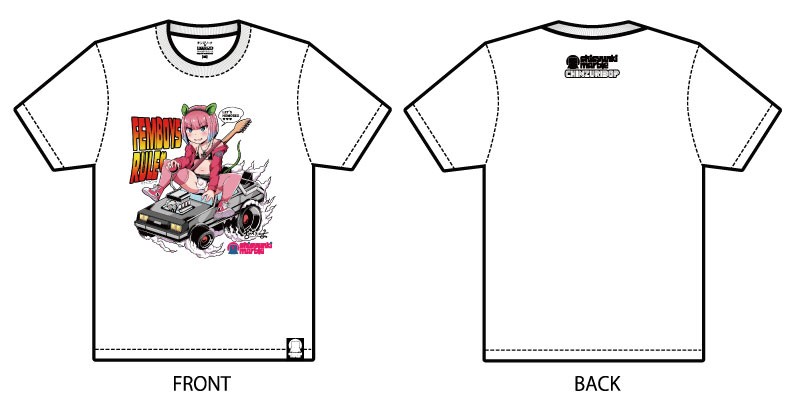 【思春期マーブル】チンズリーナ FEMBOYS RULE Tシャツ XLサイズ 画像1