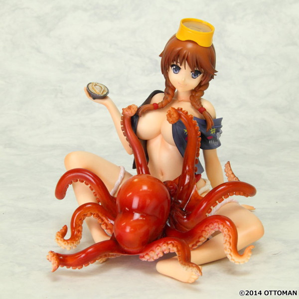 1/6スケールキャンディレジン塗装済完成品 海女ちゃんとタコ