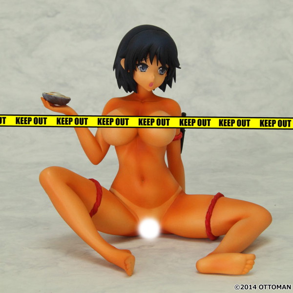 1/6スケールキャンディレジン塗装済完成品 海女ちゃんとタコ 日焼けver. 画像4