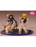 極美Girls Slender Glamorous 閃乱カグラNewWave Gバースト 両備×両奈 素肌セーラー服Ver. フィギュアセット 1/10スケール 画像1