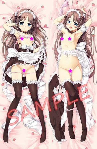 抱き枕カバー ものべの夏葉 苺メイドver 画像1