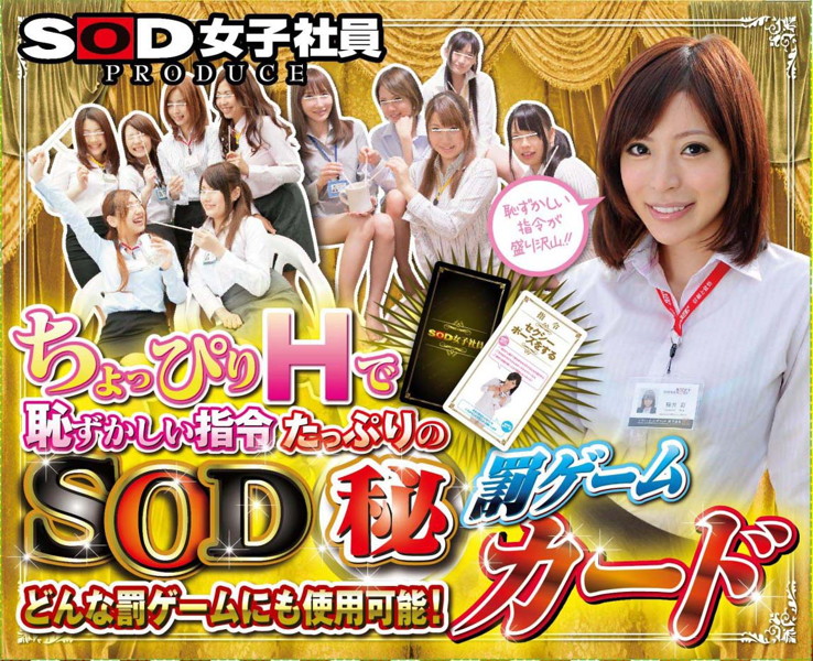 ちょっぴりHで恥ずかしい指令たっぷりのSOD(マル)秘罰ゲームカード
