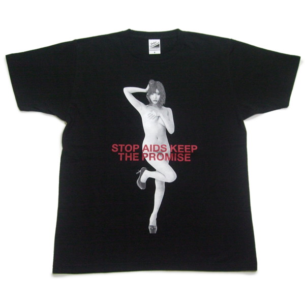 RED RIBBON T-SHIRT（サイズXL/ブラック）モデル：明日花キララ
