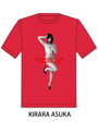 RED RIBBON T-SHIRT（サイズXL/レッド）モデル：明日花キララ
