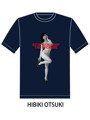 RED RIBBON T-SHIRT（サイズXL/ネイビー）モデル：大槻ひびき