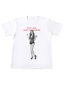 RED RIBBON T-SHIRT ベビードール (サイズM/ホワイト) モデル：初音みのり