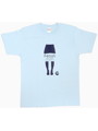紺色スカート紺色ソックスLLサイズ-エロとおしゃれの融合Tシャツ-PACOPON