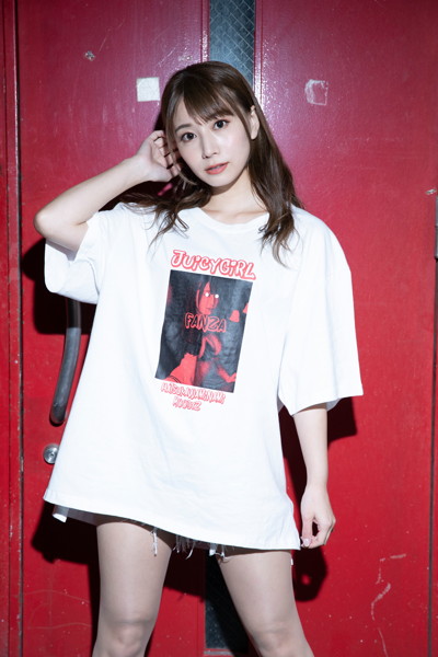 【初川みなみ】オリジナルTシャツ(白)サイズL 画像1