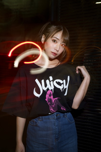 【初川みなみ】オリジナルTシャツ（黒）サイズL 画像1