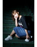 【初川みなみ】オリジナルTシャツ（黒）サイズL 画像6