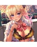 【しゃしゃき】描きおろし’’特盛りギャル・きゃんまり’’とナイショの屋上 B2タペストリー 画像2