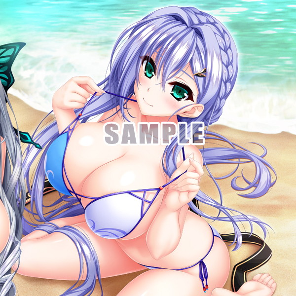 ユニオリズム☆カルテット B2横タペストリー ティア＆セルフィ（水着） 画像2