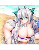 ユニオリズム☆カルテット B2横タペストリー ティア＆セルフィ（水着） 画像1