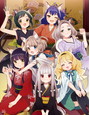 ねこぐらし。 F6キャンバス 七匹集合イラスト （再販）