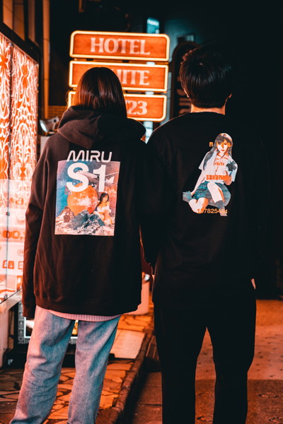 坂道みるオリジナルロングTシャツ 黒 XLサイズ 画像2