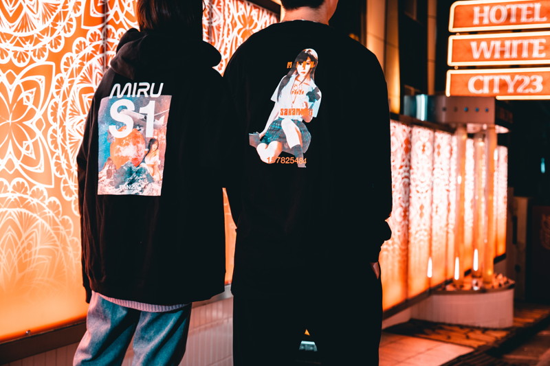 坂道みるオリジナルロングTシャツ 黒 XLサイズ 画像3