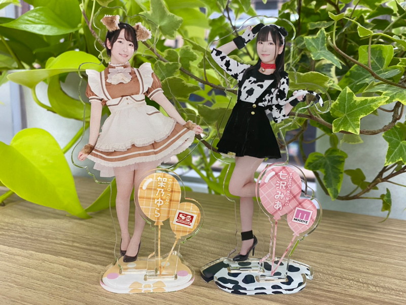 七沢みあ＆架乃ゆら オリジナルアクリルスタンド A5サイズ 画像2