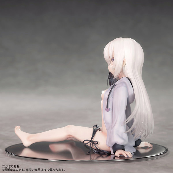 かぷりちお氏オリジナルイラスト「パーカー少女」ちょいえちver. 1/7スケール 塗装済み完成品フィギュア 画像5