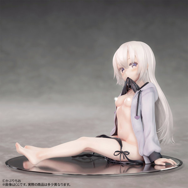 かぷりちお氏オリジナルイラスト「パーカー少女」ちょいえちver. 1/7スケール 塗装済み完成品フィギュア 画像6