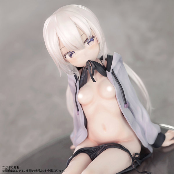 かぷりちお氏オリジナルイラスト「パーカー少女」ちょいえちver. 1/7スケール 塗装済み完成品フィギュア 画像9