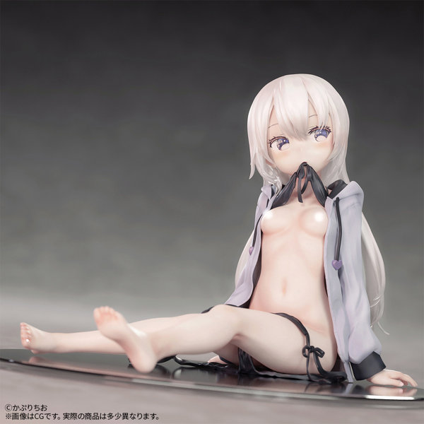 かぷりちお氏オリジナルイラスト「パーカー少女」ちょいえちver. 1/7スケール 塗装済み完成品フィギュア 画像10