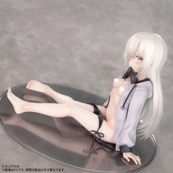 かぷりちお氏オリジナルイラスト「パーカー少女」ちょいえちver. 1/7スケール 塗装済み完成品フィギュア 画像12