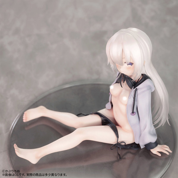 かぷりちお氏オリジナルイラスト「パーカー少女」ちょいえちver. 1/7スケール 塗装済み完成品フィギュア 画像13