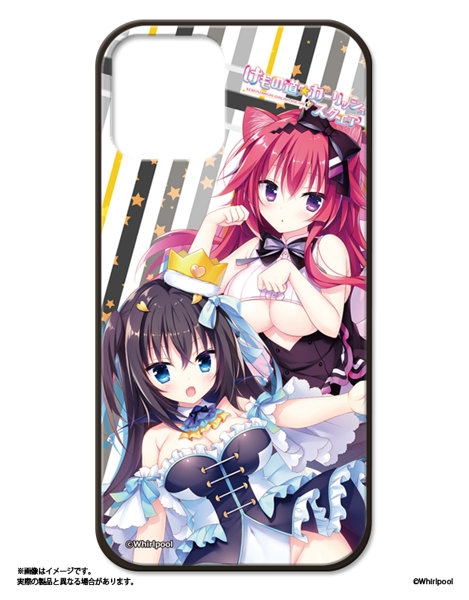 けもの道★ガーリッシュスクエア 強化ガラスケース iPhone12/12Pro