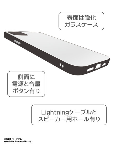 猫忍えくすはーと3 強化ガラスケース iPhone12/12Pro 画像1