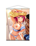 【夢乃狸】描き下ろし ’’お風呂場でラッキースケベッ！！’’ B2タペストリー 画像1