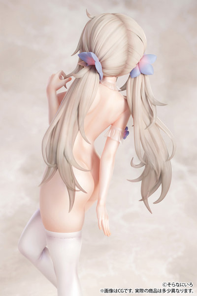 そらなにいろ氏オリジナルイラスト「純白エロフ」脱衣ver. 1/6スケール 塗装済み完成品フィギュア 画像10