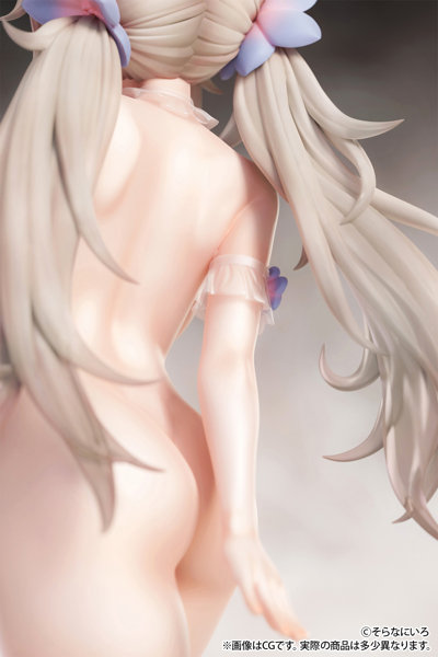 そらなにいろ氏オリジナルイラスト「純白エロフ」脱衣ver. 1/6スケール 塗装済み完成品フィギュア 画像14