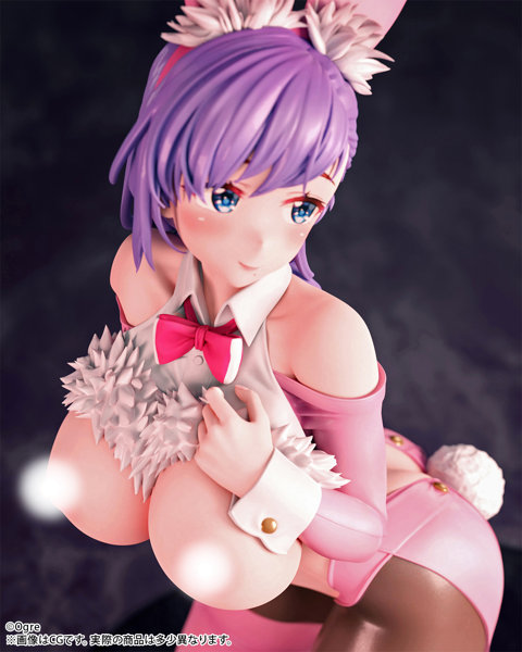 【FANZA限定】Ogre イラスト「バニーの日」陰毛あり 淫乱ピンクVer. 1/6スケール 塗装済み完成品フィギュア オリジナルB2布ポスター付き 画像13