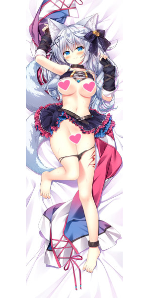 永山ゆうのん先生描きおろし呪われワーウルフ・ヘレナウエディング&私服抱き枕カバー 画像2