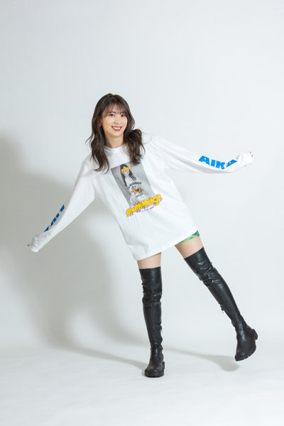 【山岸逢花】 ザ・森東コラボ オリジナルロングTシャツ 白 サイズL 画像1