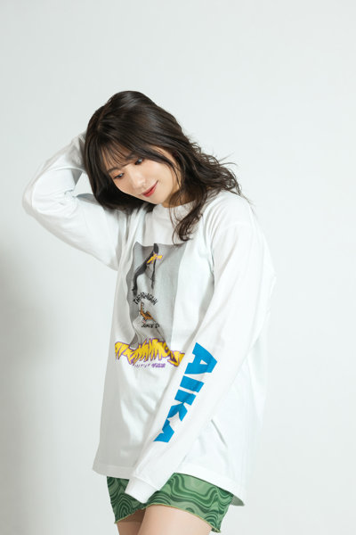【山岸逢花】 ザ・森東コラボ オリジナルロングTシャツ 白 サイズL 画像3