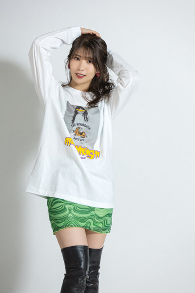 【山岸逢花】 ザ・森東コラボ オリジナルロングTシャツ 白 サイズL