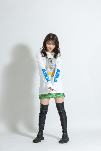 【山岸逢花】 ザ・森東コラボ オリジナルロングTシャツ 白 サイズXL 画像2