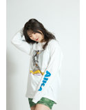 【山岸逢花】 ザ・森東コラボ オリジナルロングTシャツ 白 サイズXL 画像3