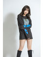 【山岸逢花】 ザ・森東コラボ オリジナルロングTシャツ ダークグレー サイズXL