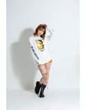 【美谷朱里】 ザ・森東コラボ オリジナルロングTシャツ 白 サイズL 画像5