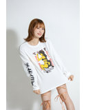 【美谷朱里】 ザ・森東コラボ オリジナルロングTシャツ 白 サイズL 画像7
