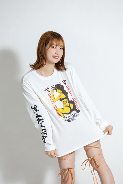 【美谷朱里】 ザ・森東コラボ オリジナルロングTシャツ 白 サイズXL 画像7