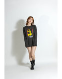 【美谷朱里】 ザ・森東コラボ オリジナルロングTシャツ ダークグレー サイズL 画像1
