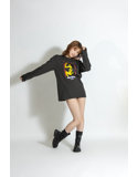 【美谷朱里】 ザ・森東コラボ オリジナルロングTシャツ ダークグレー サイズL 画像2