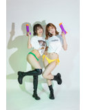 【美谷朱里】 ザ・森東コラボ オリジナルTシャツ 白 サイズL 画像1